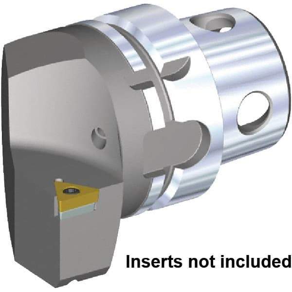 Kennametal - Insert Style TC.. 16T308, TC.. 3252, 70mm Head Length, Right Hand Cut, Internal/External Modular Threading Cutting Unit Head - System Size KM4X63, 43mm Center to Cutting Edge, Series KM4X - Makers Industrial Supply