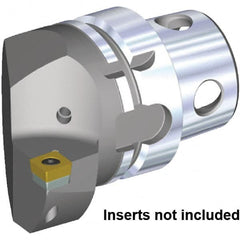 Kennametal - Insert Style CC.. 120408, CC.. 432, 70mm Head Length, Right Hand Cut, Internal/External Modular Threading Cutting Unit Head - System Size KM4X63, 43mm Center to Cutting Edge, Series KM4X - Makers Industrial Supply