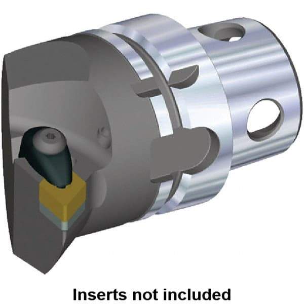 Kennametal - Insert Style DN.. 432, DN..150408, 70mm Head Length, Left Hand Cut, Internal/External Modular Threading Cutting Unit Head - System Size KM4X63, 43mm Center to Cutting Edge, Series Kenclamp - Makers Industrial Supply