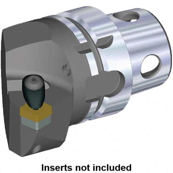 Kennametal - Insert Style SN.. 120408, SN.. 432, 70mm Head Length, Left Hand Cut, Internal/External Modular Threading Cutting Unit Head - System Size KM4X63, 43mm Center to Cutting Edge, Series Kenclamp - Makers Industrial Supply