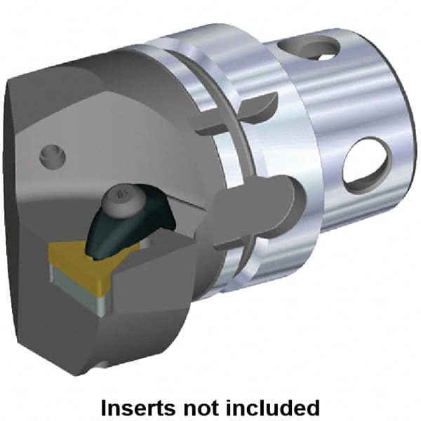 Kennametal - Insert Style TN.. 220408, TN.. 432, 70mm Head Length, Right Hand Cut, Internal/External Modular Threading Cutting Unit Head - System Size KM4X63, 43mm Center to Cutting Edge, Series Kenclamp - Makers Industrial Supply