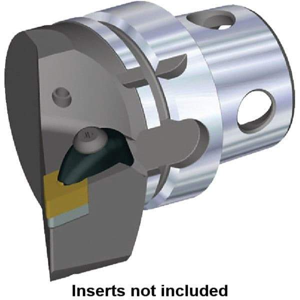 Kennametal - Insert Style DN.. 150608, DN.. 442, 70mm Head Length, Right Hand Cut, Internal/External Modular Threading Cutting Unit Head - System Size KM4X63, 43mm Center to Cutting Edge, Series Kenclamp - Makers Industrial Supply