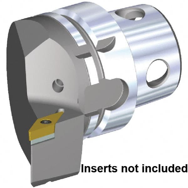 Kennametal - Insert Style VB.. 160408, VB.. 332, 70mm Head Length, Right Hand Cut, Internal/External Modular Threading Cutting Unit Head - System Size KM4X63, 43mm Center to Cutting Edge, Series KM4X - Makers Industrial Supply