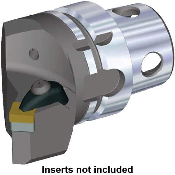 Kennametal - Insert Style SN.. 120408, SN.. 432, 70mm Head Length, Right Hand Cut, Internal/External Modular Threading Cutting Unit Head - System Size KM4X63, 43mm Center to Cutting Edge, Series Kenclamp - Makers Industrial Supply