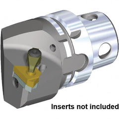 Kennametal - Insert Style LT22NL, 70mm Head Length, Left Hand Cut, Internal Modular Threading Cutting Unit Head - System Size KM4X63, 43mm Center to Cutting Edge, Series KM4X - Makers Industrial Supply