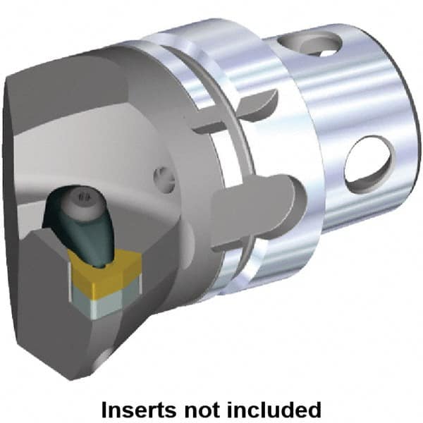 Kennametal - Insert Style WN.. 080408, WN.. 432, 70mm Head Length, Left Hand Cut, Internal/External Modular Threading Cutting Unit Head - System Size KM4X63, 43mm Center to Cutting Edge, Series Kenclamp - Makers Industrial Supply