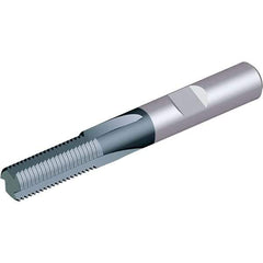 Vargus - M64x6.00 Thread, 0.7874" Shank Diam, TiAlN Coating, Solid Carbide Straight Flute Thread Mill - 5 Flutes, 4.0945" OAL, 64mm Min Noml Diamter - Makers Industrial Supply