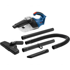 Bosch - Cordless Battery Vacuum Cleaner - 18 Volts, 6.3 Amps, 113 Watts, 2.9 Lb, Accessories Included - Makers Industrial Supply