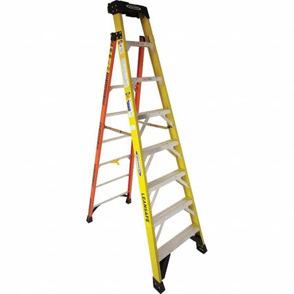 Werner - Step Ladders Type: Step Ladder Height (Feet): 8 - Makers Industrial Supply