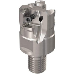 Seco - 1-1/4" Cut Diam, 12mm Max Depth of Cut, 16mm Shank Diam, 40mm OAL, Indexable Square Shoulder Slot Milling End Mill - LOEX12 Inserts, M16 Modular Connection, 90° Lead Angle, Through Coolant, Series 217.94-12 - Makers Industrial Supply