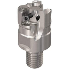 Seco - 32mm Cut Diam, 12mm Max Depth of Cut, 16mm Shank Diam, 40mm OAL, Indexable Square Shoulder Slot Milling End Mill - LOEX12 Inserts, M16 Modular Connection, 90° Lead Angle, Through Coolant, Series 217.94-12 - Makers Industrial Supply