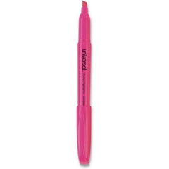 UNIVERSAL - Markers & Paintsticks Type: Highlighters Color: Fluorescent Pink - Makers Industrial Supply