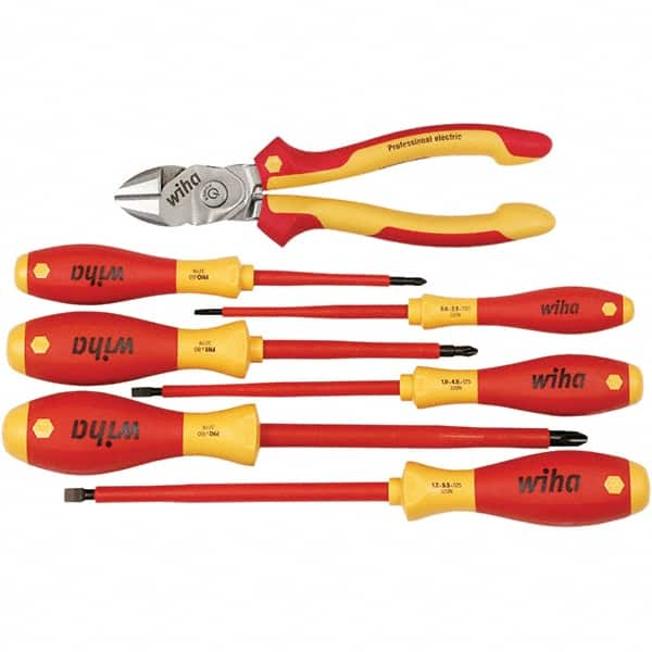 Wiha - 7 Piece Insulated Hand Tool Set - Makers Industrial Supply