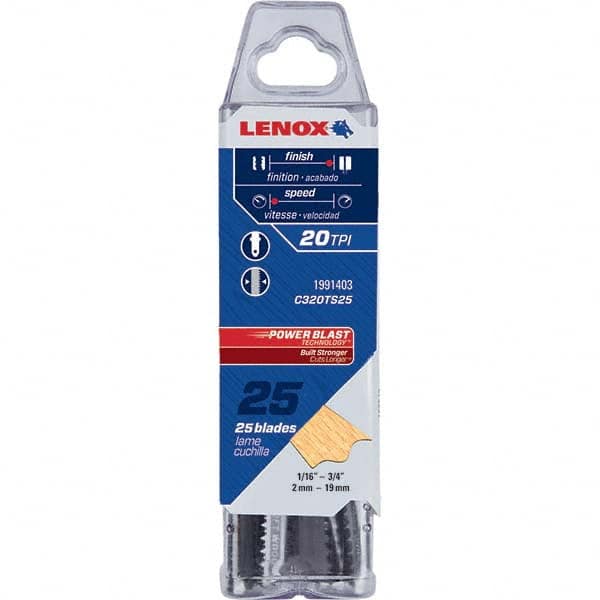 Lenox - Jig Saw Blades Blade Material: Bi-Metal Blade Length (Inch): 3-1/2 - Makers Industrial Supply