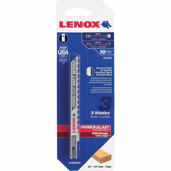 Lenox - Jig Saw Blades Blade Material: Bi-Metal Blade Length (Inch): 4 - Makers Industrial Supply