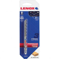 Lenox - Jig Saw Blades Blade Material: Bi-Metal Blade Length (Inch): 4 - Makers Industrial Supply