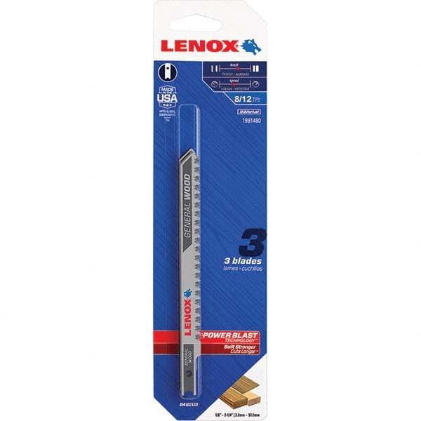 Lenox - Jig Saw Blades Blade Material: Bi-Metal Blade Length (Inch): 4-1/2 - Makers Industrial Supply