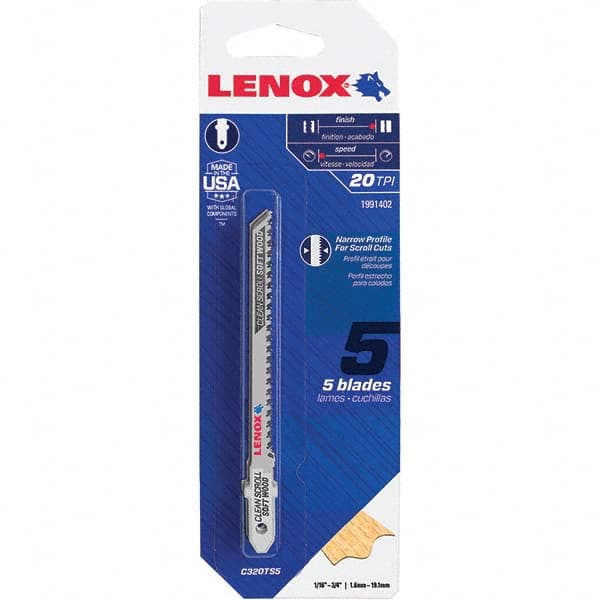 Lenox - Jig Saw Blades Blade Material: Bi-Metal Blade Length (Inch): 3-1/2 - Makers Industrial Supply