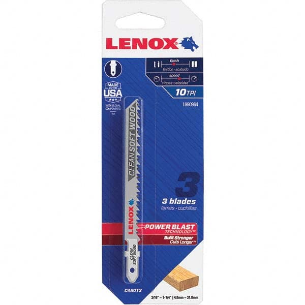 Lenox - Jig Saw Blades Blade Material: Bi-Metal Blade Length (Inch): 4 - Makers Industrial Supply