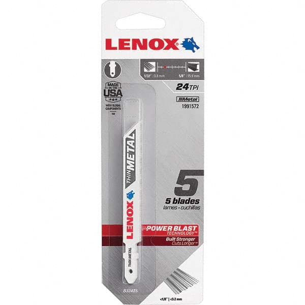 Lenox - Jig Saw Blades Blade Material: Bi-Metal Blade Length (Inch): 3-5/8 - Makers Industrial Supply