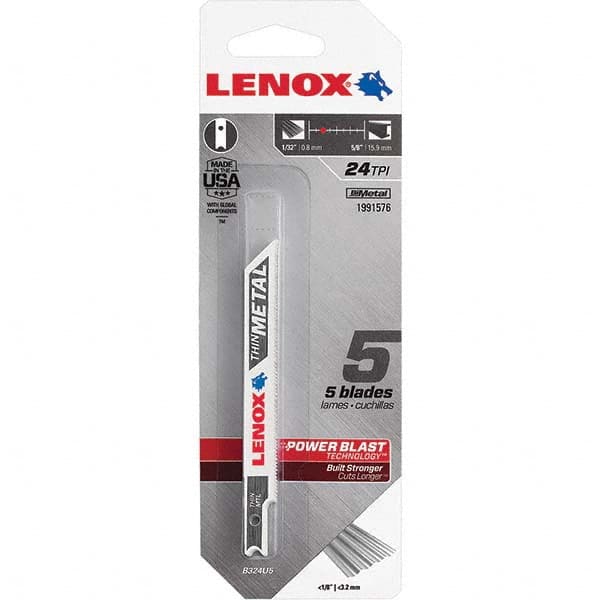 Lenox - Jig Saw Blades Blade Material: Bi-Metal Blade Length (Inch): 3-5/8 - Makers Industrial Supply