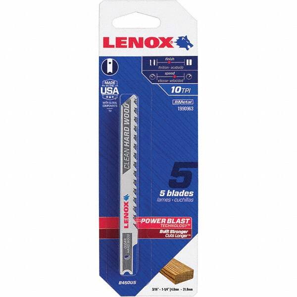 Lenox - Jig Saw Blades Blade Material: Bi-Metal Blade Length (Inch): 4 - Makers Industrial Supply