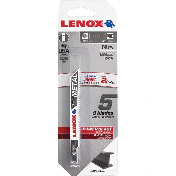 Lenox - Jig Saw Blades Blade Material: Bi-Metal Blade Length (Inch): 3-5/8 - Makers Industrial Supply