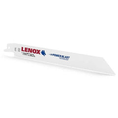 Lenox - Reciprocating Saw Blades Blade Material: Bi-Metal Blade Length (Inch): 8 - Makers Industrial Supply