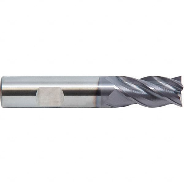 M.A. Ford - 1", 4 Flute, Single End, Solid Carbide, 0.015" Corner Radius End Mill - 4" OAL, 35, 38° Helix, Right Hand Flute, 1-1/2" LOC, Right Hand Cut - Makers Industrial Supply