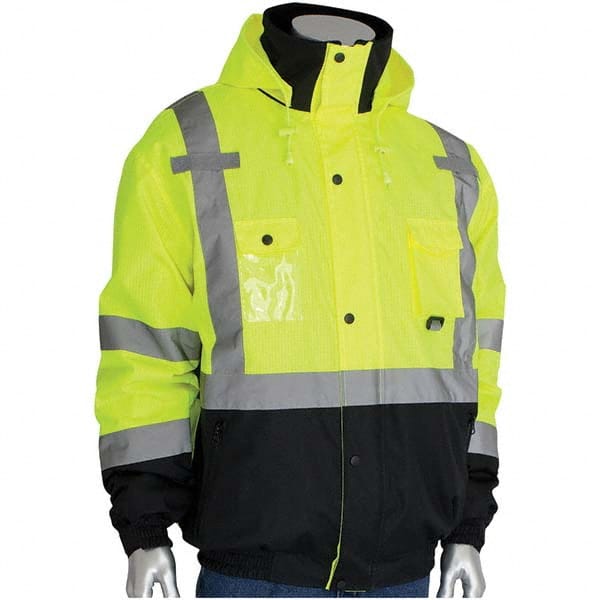 PIP - Size XL Yellow High Visibility Jacket - Exact Industrial Supply