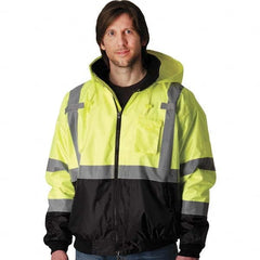 PIP - Size S Yellow High Visibility Jacket - Makers Industrial Supply