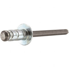 STANLEY Engineered Fastening - Size 6 Large Flange Head Aluminum Multi Grip Blind Rivet - Makers Industrial Supply