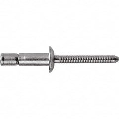 STANLEY Engineered Fastening - Size 8 Dome Head Stainless Steel Structural with Locking Stem Blind Rivet - Stainless Steel Mandrel, 0.08" to 5/8" Grip, 1/4" Head Diam, 0.261" to 0.276" Hole Diam, 0.162" Body Diam - Makers Industrial Supply