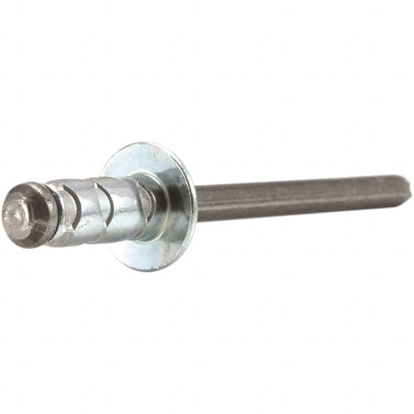 STANLEY Engineered Fastening - Size 8 Dome Head Aluminum Multi Grip Blind Rivet - Steel Mandrel, 0.08" to 0.35" Grip, 1/4" Head Diam, 0.257" to 0.275" Hole Diam, 0.153" Body Diam - Makers Industrial Supply