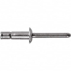 STANLEY Engineered Fastening - Size 8 Dome Head Steel Structural with Locking Stem Blind Rivet - Steel Mandrel, 0.08" to 3/8" Grip, 1/4" Head Diam, 0.261" to 0.276" Hole Diam, 0.162" Body Diam - Makers Industrial Supply