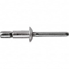 STANLEY Engineered Fastening - Size 6 Dome Head Steel Structural with Locking Stem Blind Rivet - Steel Mandrel, 0.062" to 0.427" Grip, 3/16" Head Diam, 0.194" to 0.204" Hole Diam, 0.114" Body Diam - Makers Industrial Supply