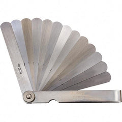 Mitutoyo - Feeler Gages   Thickness (mm): 0.5000    Leaf Length (mm): 100.00 - Makers Industrial Supply