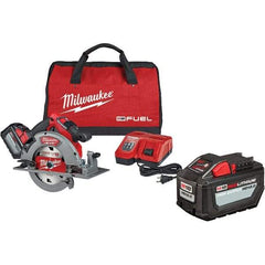 Milwaukee Tool - 18 Volt, 7-1/4" Blade, Cordless Circular Saw - 5,800 RPM, 1 Lithium-Ion Battery Included - Makers Industrial Supply