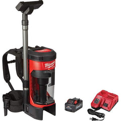 Milwaukee Tool - 1 Gal Capacity, Cordless Backpack Vacuum Cleaner - Exact Industrial Supply