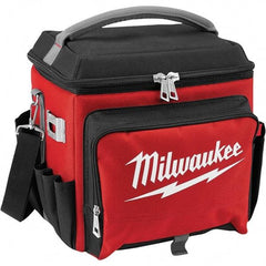 Milwaukee Tool - 21.65 Qt Cooler Bag - 1680D Ballistic Nylon, Red/Black - Makers Industrial Supply