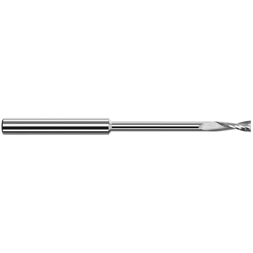 Harvey Tool - Square End Mills; Mill Diameter (Decimal Inch): 0.0400 ; Length of Cut (Decimal Inch): 0.1200 ; Material: Solid Carbide ; Finish/Coating: Uncoated ; Shank Diameter (Inch): 1/8 ; Single or Double End: Single - Exact Industrial Supply