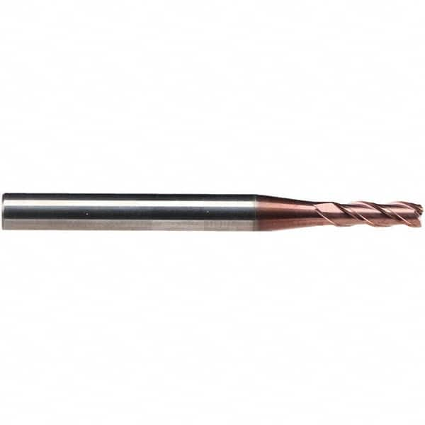 Emuge - 10mm Diam, 30mm LOC, 3 Flute Solid Carbide Roughing & Finishing End Mill - TiAlN Finish, 80mm OAL, 10mm Shank Diam, Cylindrical Shank, 38° Helix, Centercutting, Extra Long Length - Makers Industrial Supply