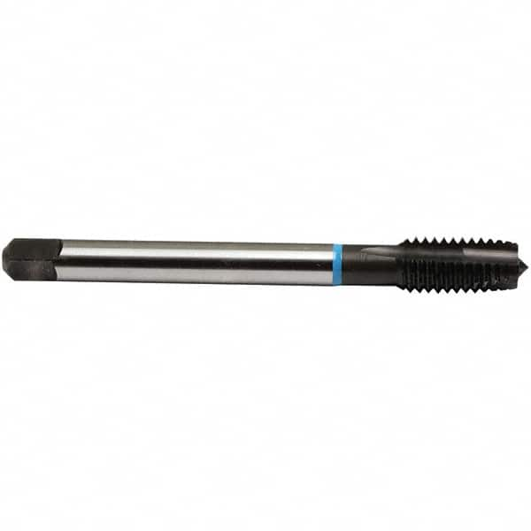 Emuge - 3/4-16 UNF, 3 Flutes, Plug Chamfer, Nitride Finish, High Speed Steel Spiral Point STI Tap - 0.652" Shank Diam, 0.489" Square Size, 3B Class of Fit, Series Rekord B-VA - Exact Industrial Supply