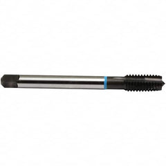 Emuge - 5/8-18 UNF, 3 Flutes, Plug Chamfer, Nitride Finish, High Speed Steel Spiral Point STI Tap - 0.542" Shank Diam, 0.406" Square Size, 3B Class of Fit, Series Rekord B-VA - Exact Industrial Supply