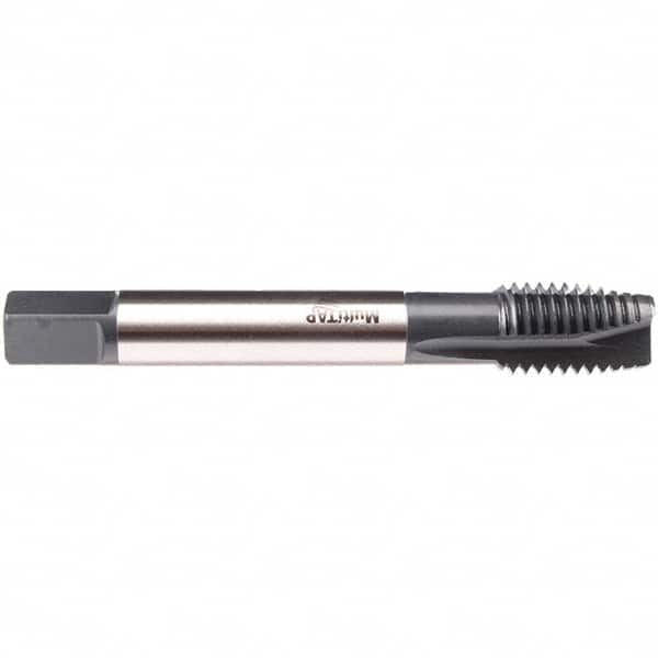 Emuge - 1-8 UNC 4 Flute 2B/3B Plug Spiral Flute Tap - High Speed Steel, NE2 Finish, 6.299" OAL, Right Hand Flute, Right Hand Thread, Series CU497300 - Makers Industrial Supply