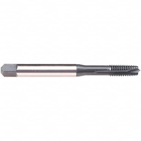 Emuge - M18x2.50 M 3 Flute 6H Plug Spiral Flute Tap - High Speed Steel, NE2 Finish, 125mm OAL, Right Hand Flute, Right Hand Thread, Series C1577300 - Makers Industrial Supply