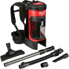 Milwaukee Tool - 1 Gal Capacity, Cordless Backpack Vacuum Cleaner - Makers Industrial Supply