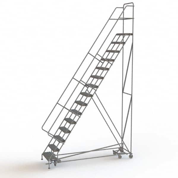 TRI-ARC - Rolling & Wall Mounted Ladders & Platforms Type: All-Directional Ladder Style: Rolling Safety Ladder - Makers Industrial Supply