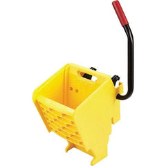 Rubbermaid - 35 Qt Plastic Wringer - 15.8" Long x 31.1" High x 13.4" Wide, Yellow, Metal Handle - Makers Industrial Supply