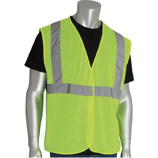 PIP - Size M Yellow Mesh General Purpose High Visibility Vest - Makers Industrial Supply